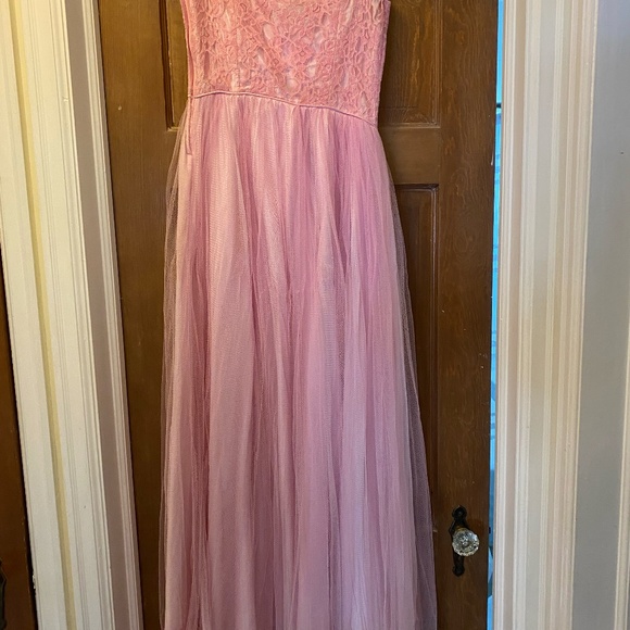 VINTAGE Pink Prom Dress - Picture 1 of 5